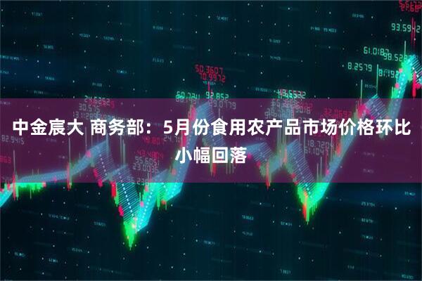 中金宸大 商务部：5月份食用农产品市场价格环比小幅回落