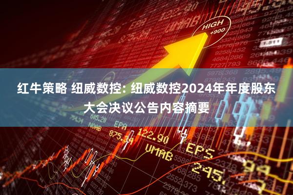 红牛策略 纽威数控: 纽威数控2024年年度股东大会决议公告内容摘要