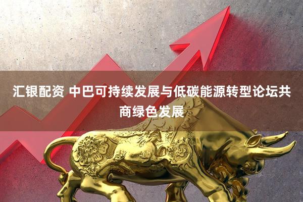 汇银配资 中巴可持续发展与低碳能源转型论坛共商绿色发展