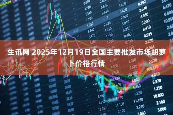 生讯网 2025年12月19日全国主要批发市场胡萝卜价格行情