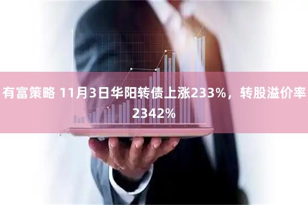 有富策略 11月3日华阳转债上涨233%,转股溢价率2342%